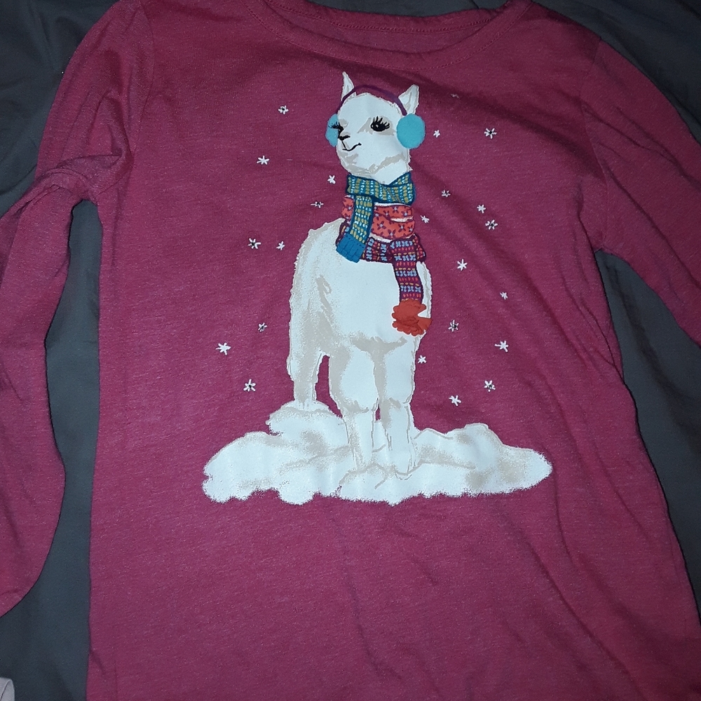 Pink longsleeve young child tshirt